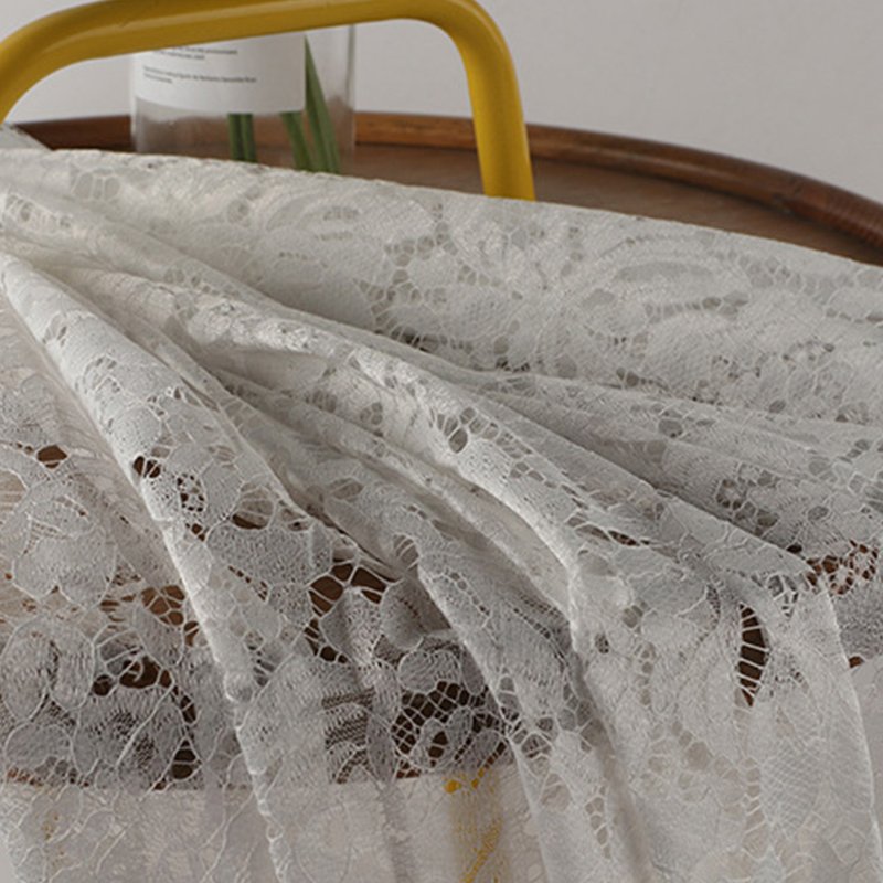 Lace Fabric Dress Lingerie Polyester Warp Knit for Women's Wear Wholes 6